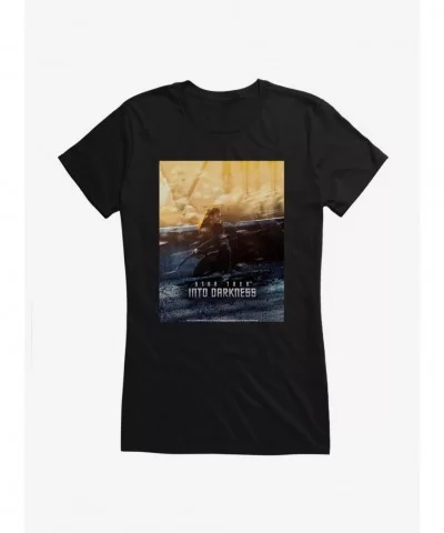 Flash Deal Star Trek XII Into Darkness Nyota Poster Girls T-Shirt $6.37 T-Shirts