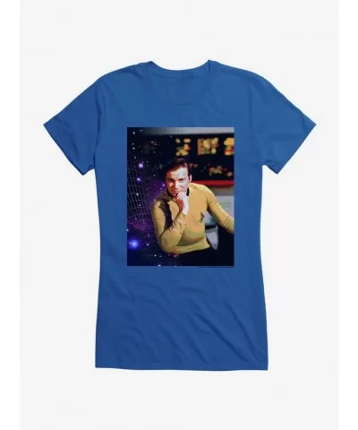 Limited-time Offer Star Trek Kirk Galaxy Girls T-Shirt $8.76 T-Shirts