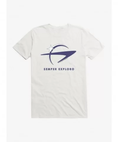 Exclusive Price Star Trek Fleet Command Semper Exploro Logo T-Shirt $6.69 T-Shirts