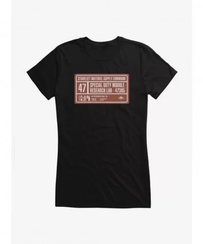 Festival Price Star Trek Deep Space 9 Research Lab Girls T-Shirt $6.57 T-Shirts