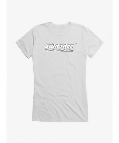 Limited-time Offer Star Trek TNG Logo Girls T-Shirt $9.96 T-Shirts