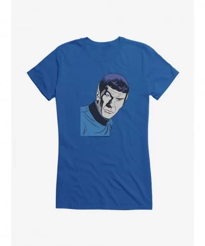 Discount Sale Star Trek Spock Pop Art Girls T-Shirt $8.37 T-Shirts