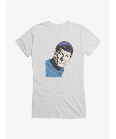 Discount Sale Star Trek Spock Pop Art Girls T-Shirt $8.37 T-Shirts