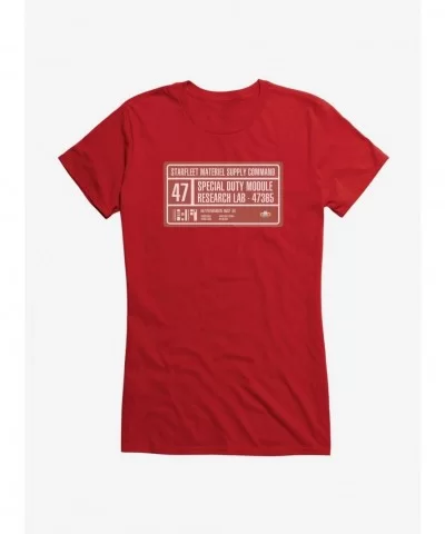 Festival Price Star Trek Deep Space 9 Research Lab Girls T-Shirt $6.57 T-Shirts