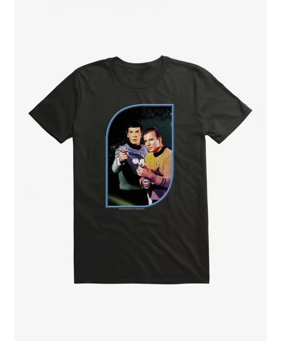 Clearance Star Trek The Original Series Kirk And Spock Ray Guns T-Shirt $6.31 T-Shirts