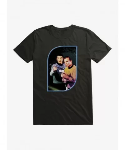 Clearance Star Trek The Original Series Kirk And Spock Ray Guns T-Shirt $6.31 T-Shirts