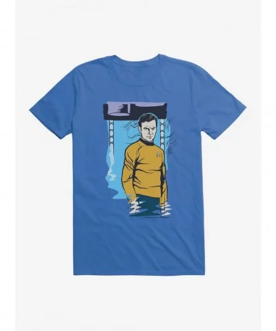 Discount Sale Star Trek Kirk Pose T-Shirt $8.22 T-Shirts
