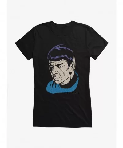 Hot Selling Star Trek Spock Pop Art Girls T-Shirt $6.97 T-Shirts