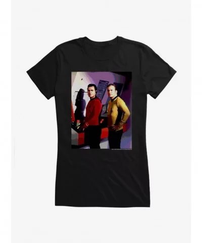 Limited Time Special Star Trek Scotty And Kirk Girls T-Shirt $9.36 T-Shirts