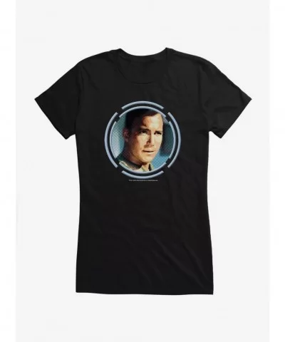 Big Sale Star Trek Kirk Portrait Girls T-Shirt $7.77 T-Shirts