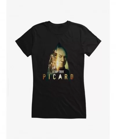 Wholesale Star Trek: Picard Poster Art Girls T-Shirt $7.77 T-Shirts