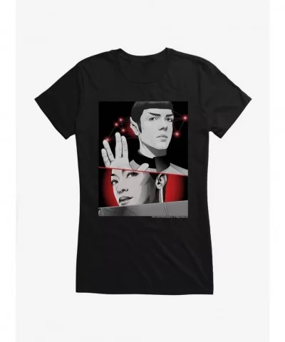 Pre-sale Discount Star Trek: Discovery Spock & Burnham Girls T-Shirt $8.37 T-Shirts