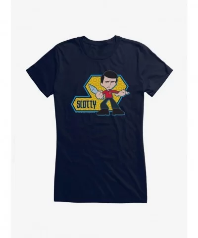 Festival Price Star Trek Scotty Ray Gun Girls T-Shirt $9.36 T-Shirts