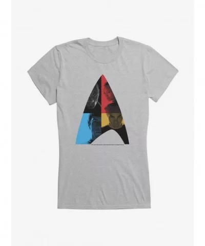Trend Star Trek XII Characters In Logo Girls T-Shirt $7.77 T-Shirts