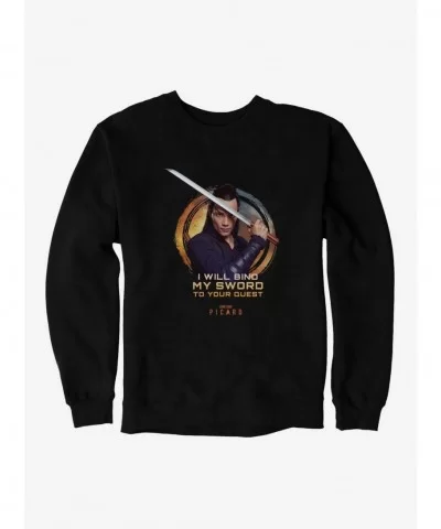 Huge Discount Star Trek: Picard Elnor I Will Bind My Sword To Your Quest Sweatshirt $10.33 Sweatshirts