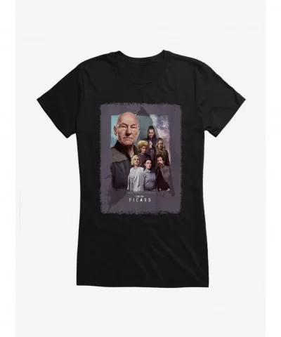Cheap Sale Star Trek: Picard Picard, Elnor, Seven, Raffi, Dr. Agnes, Soji And Rios Girls T-Shirt $6.77 T-Shirts
