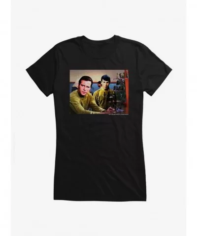 Value Item Star Trek Duo Kirk And Spock Girls T-Shirt $6.18 T-Shirts