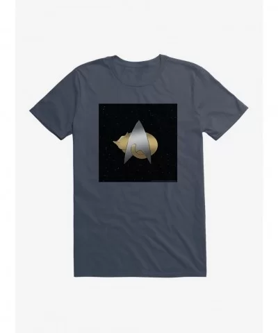 Cheap Sale Star Trek TNG Cats Logo Pin T-Shirt $5.74 T-Shirts