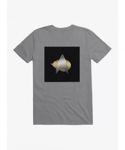 Cheap Sale Star Trek TNG Cats Logo Pin T-Shirt $5.74 T-Shirts