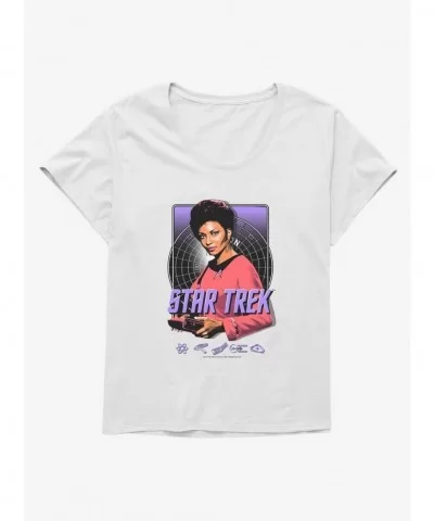 Clearance Star Trek Nyota Uhura Portrait Girls T-Shirt Plus Size $8.79 T-Shirts