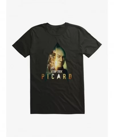 Value Item Star Trek: Picard Poster Art T-Shirt $8.03 T-Shirts