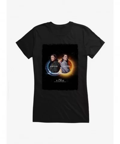 Limited-time Offer Star Trek: Picard The Twins No One Is Safe From The Past Girls T-Shirt $8.76 T-Shirts