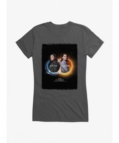 Limited-time Offer Star Trek: Picard The Twins No One Is Safe From The Past Girls T-Shirt $8.76 T-Shirts