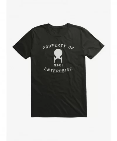Pre-sale Discount Star Trek Enterprise Property Of NX01 T-Shirt $6.31 T-Shirts