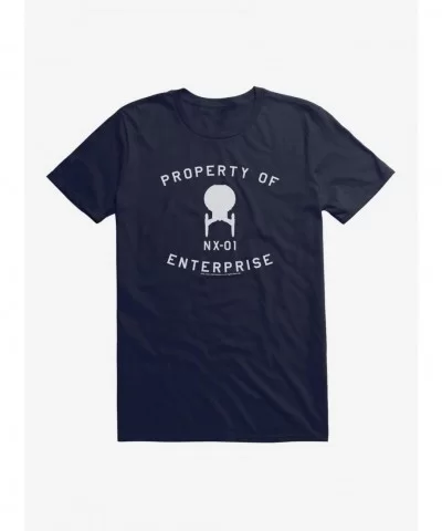 Pre-sale Discount Star Trek Enterprise Property Of NX01 T-Shirt $6.31 T-Shirts