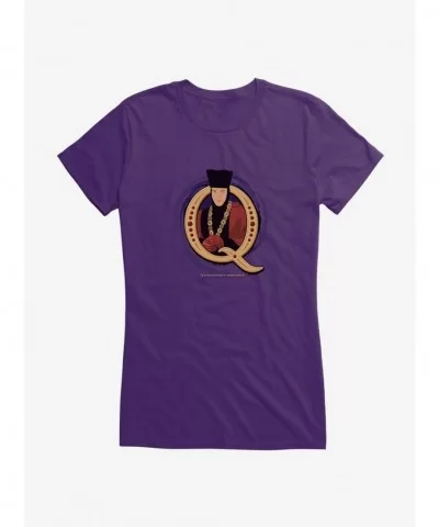 Fashion Star Trek TNG Anti Villian Q Girls T-Shirt $9.16 T-Shirts