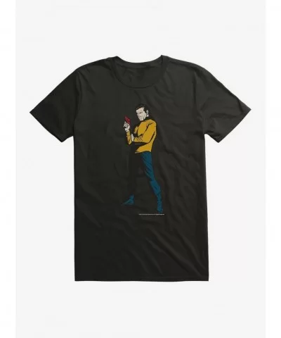 Flash Sale Star Trek James Kirk Pose T-Shirt $9.18 T-Shirts