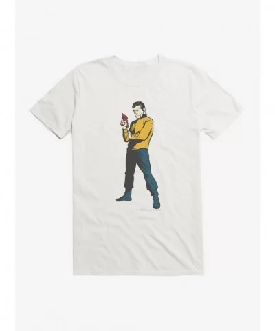 Flash Sale Star Trek James Kirk Pose T-Shirt $9.18 T-Shirts