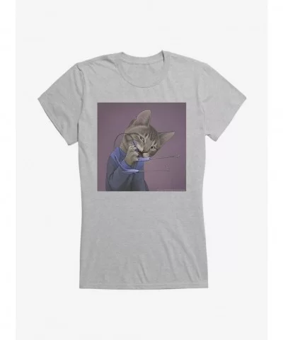 Fashion Star Trek TNG Cats Headset Girls T-Shirt $7.97 T-Shirts
