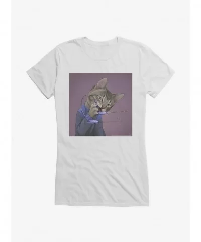 Fashion Star Trek TNG Cats Headset Girls T-Shirt $7.97 T-Shirts