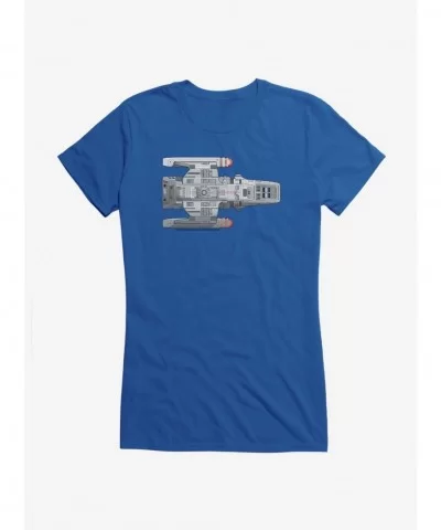 Discount Star Trek Deep Space 9 Runabout Girls T-Shirt $8.96 T-Shirts