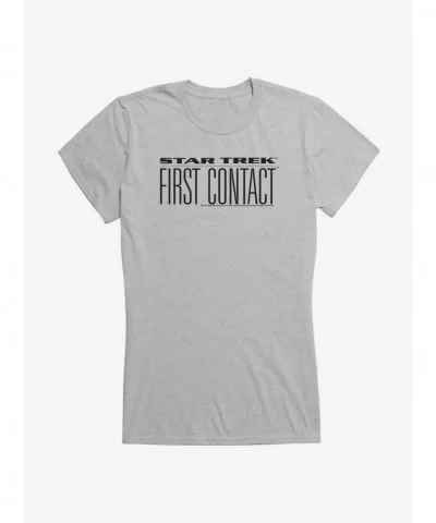 Bestselling Star Trek First Contact Title Girls T-Shirt $5.98 T-Shirts