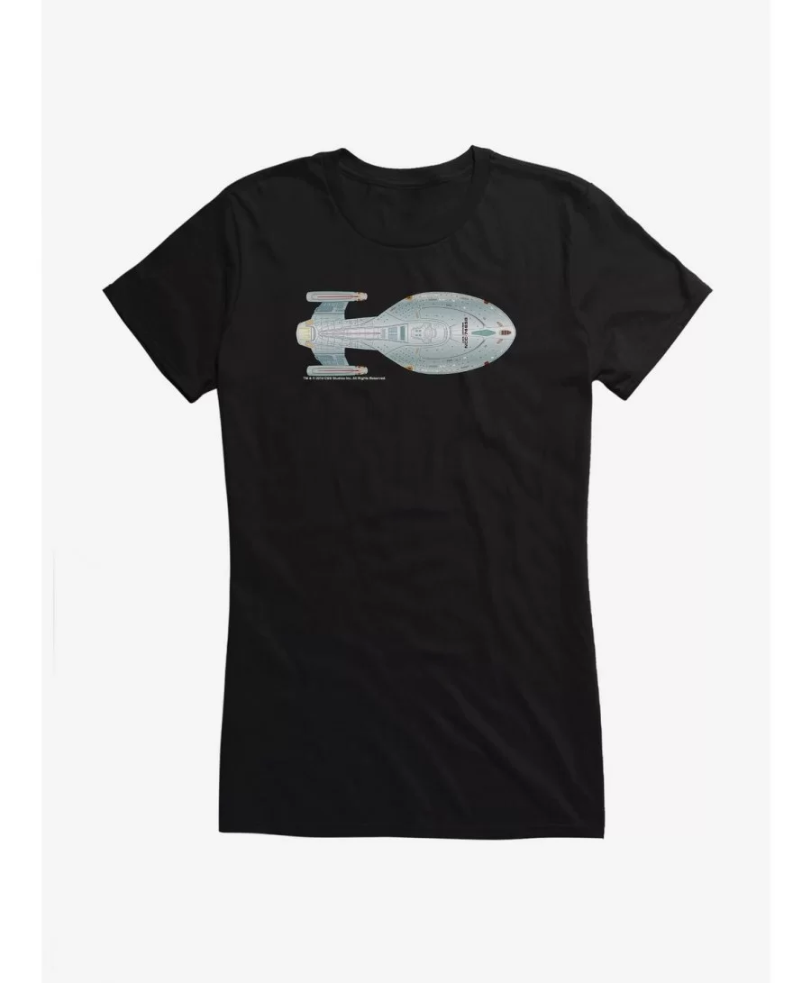 Crazy Deals Star Trek USS Voyager Top View Girls T-Shirt $6.77 T-Shirts