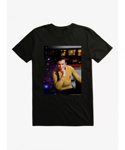 High Quality Star Trek Kirk Galaxy T-Shirt $6.88 T-Shirts