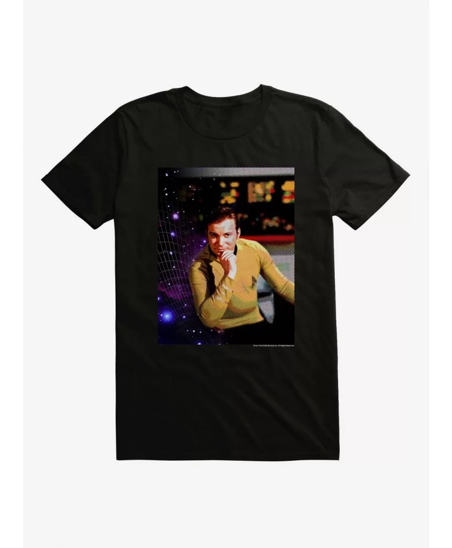 High Quality Star Trek Kirk Galaxy T-Shirt $6.88 T-Shirts