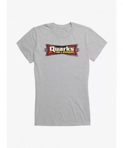 New Arrival Star Trek Deep Space 9 Quarks Bar And Restaurant Girls T-Shirt $8.57 T-Shirts
