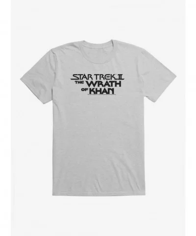 Hot Sale Star Trek The Wrath Of Khan Title T-Shirt $7.27 T-Shirts