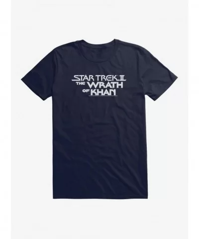 Hot Sale Star Trek The Wrath Of Khan Title T-Shirt $7.27 T-Shirts
