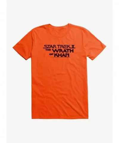 Hot Sale Star Trek The Wrath Of Khan Title T-Shirt $7.27 T-Shirts