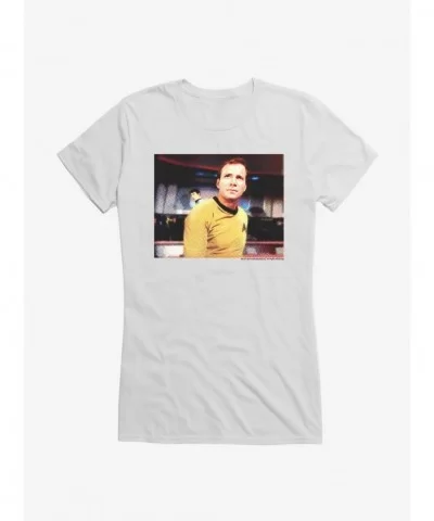 Bestselling Star Trek Intense Kirk Girls T-Shirt $6.18 T-Shirts
