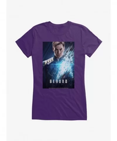 Exclusive Star Trek Character Images Kirk Beyond Teaser Girls T-Shirt $6.37 T-Shirts