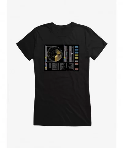 Flash Deal Star Trek Enterprise Perimeter Scan Girls T-Shirt $9.16 T-Shirts