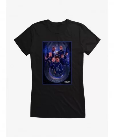 Hot Sale Star Trek Discovery: Character Poster Girls T-Shirt $6.97 T-Shirts