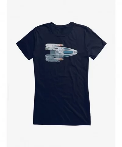 Bestselling Star Trek USS Voyager Small Pod Top View Girls T-Shirt $9.36 T-Shirts