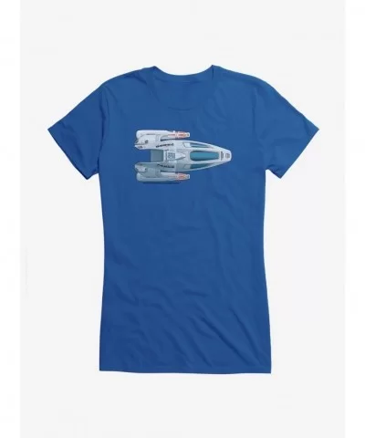 Bestselling Star Trek USS Voyager Small Pod Top View Girls T-Shirt $9.36 T-Shirts