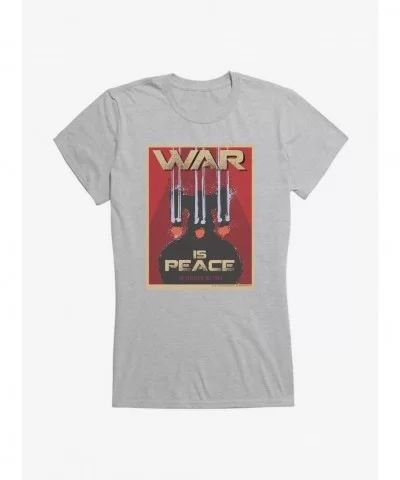 Best Deal Star Trek: The Next Generation Mirror Universe War Is Peace Girls T-Shirt $6.18 T-Shirts